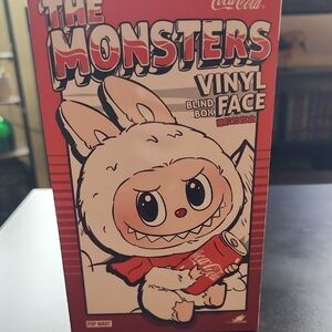 AUTHENTIC CocaCola LABUBU The Monsters Vinyl Box - Red and White- Surprise Shake
